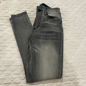 Skinny charcoal jeans stretch